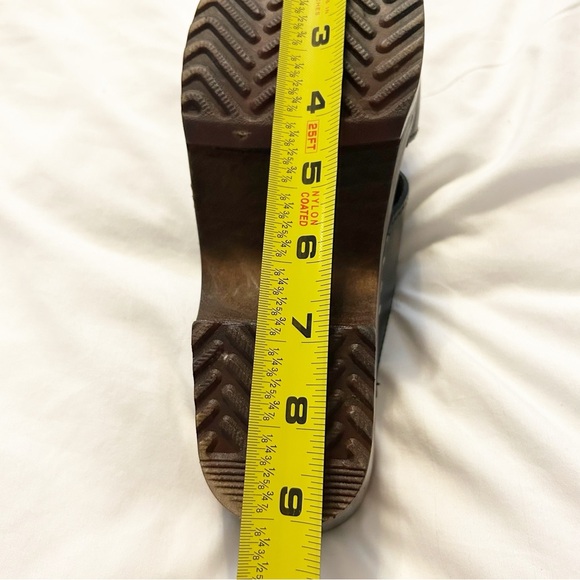 Maguba Black Tokyo Clogs Sandals Leather Wood Size 37 Swedish Summer Minimalist - Picture 8 of 8